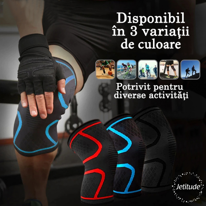 Genunchiera elastica Negru cu albastru [3]