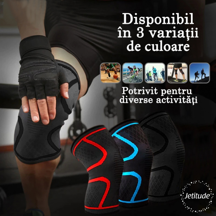 Genunchiera elastica Negru cu gri [3]