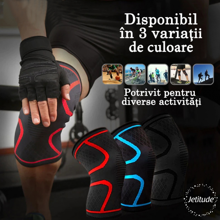Genunchiera elastica Negru cu rosu [3]