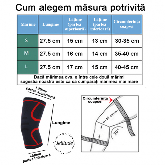 Genunchiera elastica Negru cu rosu [5]