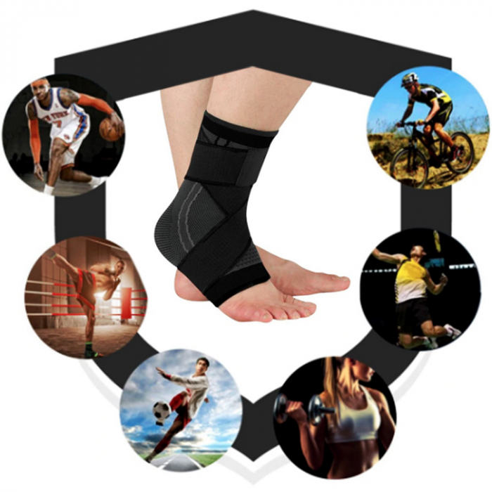 Glezniera elastica ajustabila cu bretele elastice, Negru cu gri [5]