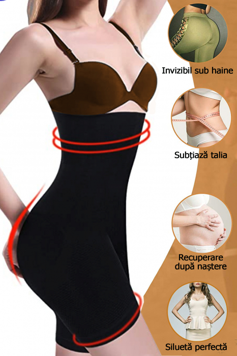 Lenjerie modelatoare cu talie inalta tip pantalon [4]