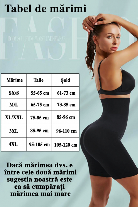 Lenjerie modelatoare cu talie inalta tip pantalon [6]