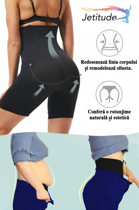Lenjerie modelatoare cu talie inalta tip pantalon [3]