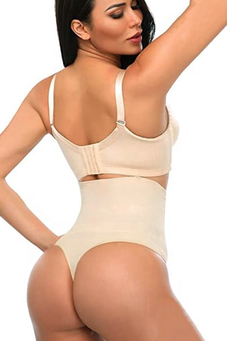 Lenjerie modelatoare cu talie inalta si chilot tanga [2]