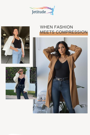 Body Modelator cu Efect de Compresie, din Material Respirabil si Elastic, Bretele Ajustabile, Tanga Negru [4]