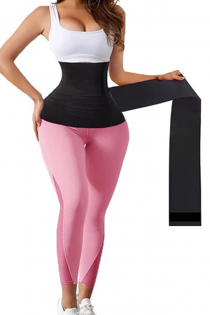 Corsete Modelatoare - Centura abdominala tip banda elastica Jetitude pentru slabit si modelarea taliei, suport lombar, compresie abdominala, recuperare postpartum, negru