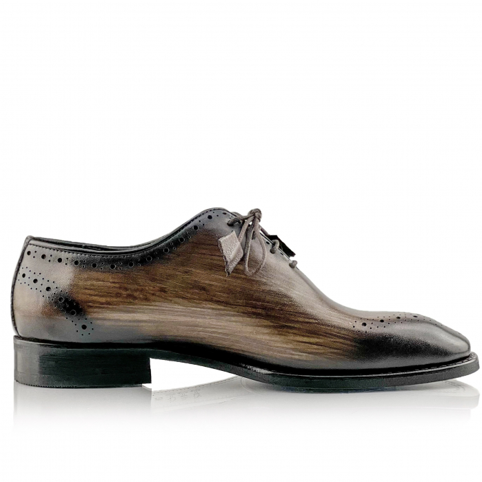 Pantofi eleganti handmade din piele - Alberto Maro inchis [4]