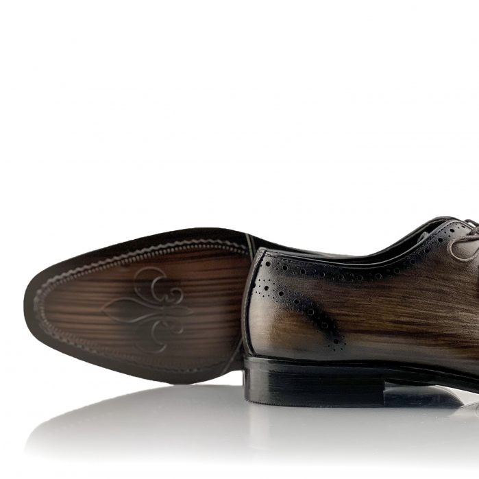 Pantofi eleganti handmade din piele - Alberto Maro inchis [5]