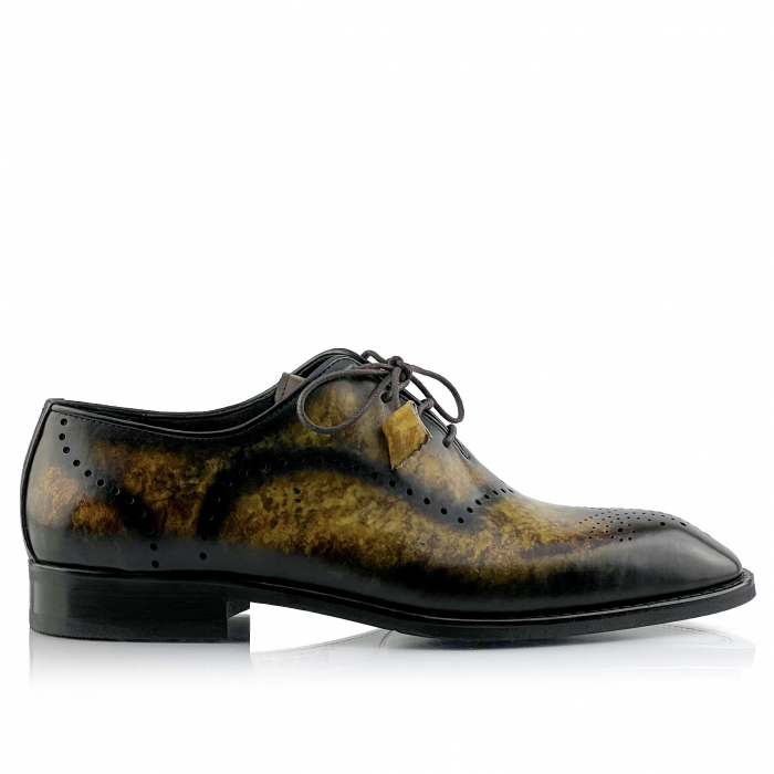 Pantofi eleganti handmade din piele - Vito Maro mustar [3]