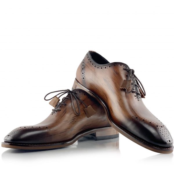 Pantofi eleganti handmade din piele - Alberto Maro deschis [1]