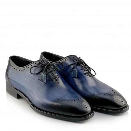 Pantofi eleganti handmade din piele - Alberto Albastri [1]