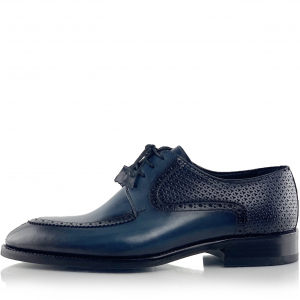 Pantofi eleganti handmade din piele - Roman Bleumarin [2]