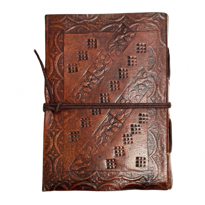 Agenda-Jurnal BUDDHA, Coperta Piele Ecologica, 100 File, 13x10x2 cm [3]