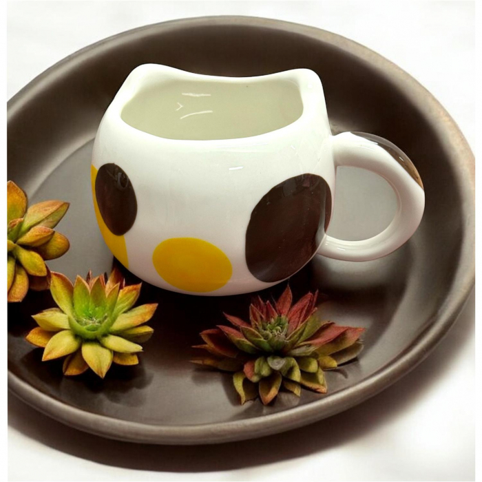 Cana din Portelan CAT, 400 ml – Design Amuzant cu Forma de Pisica [7]