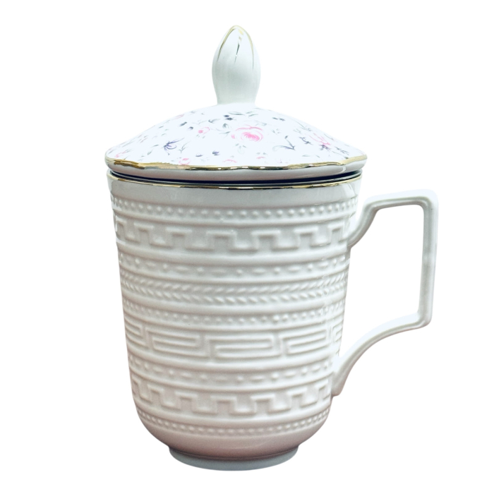 Cana din Portelan fosfatic cu infuzor metalic, ROMANCE, 350 ml [1]