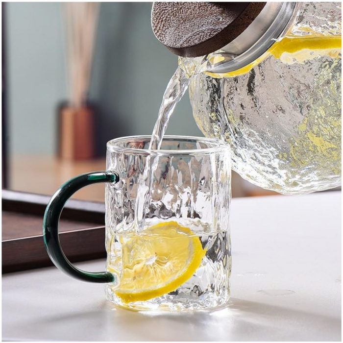 Cana din sticla borosilicata, 300 ml, RASHA, 7x9 cm [2]