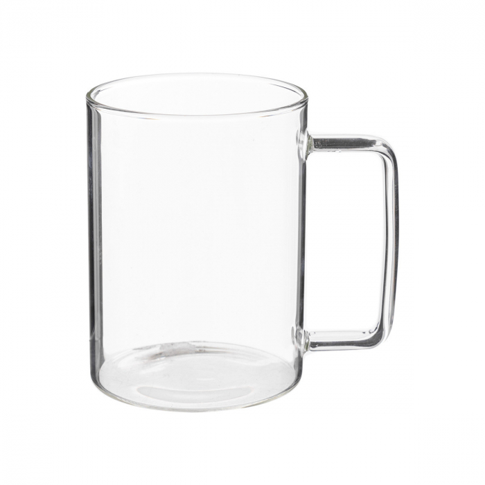 Cana din sticla termorezistenta cu infuzor metalic si capac lemn, 450 ML [4]