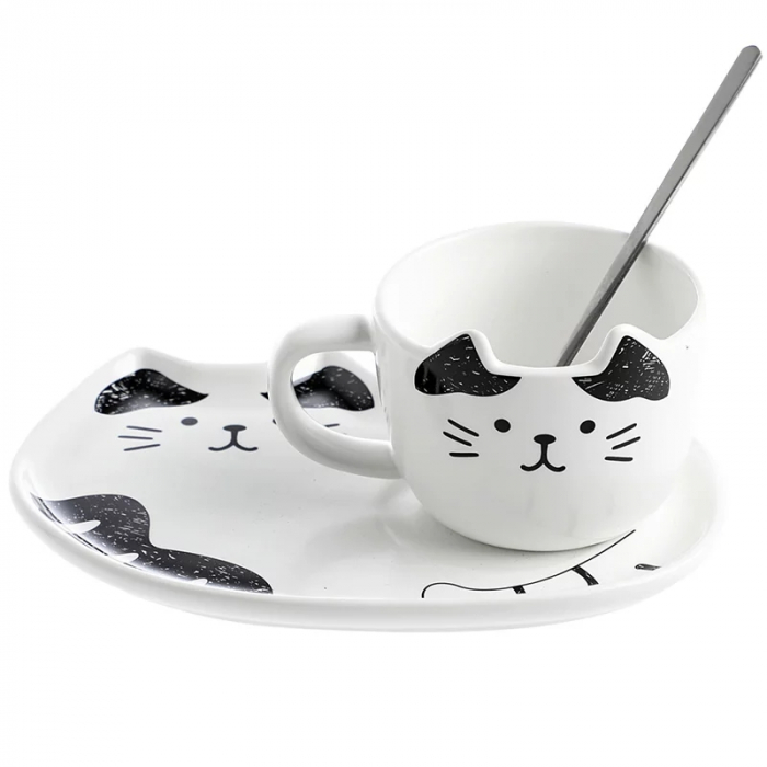 Set 4 Cesti cu platouri si lingurite, CAT [6]