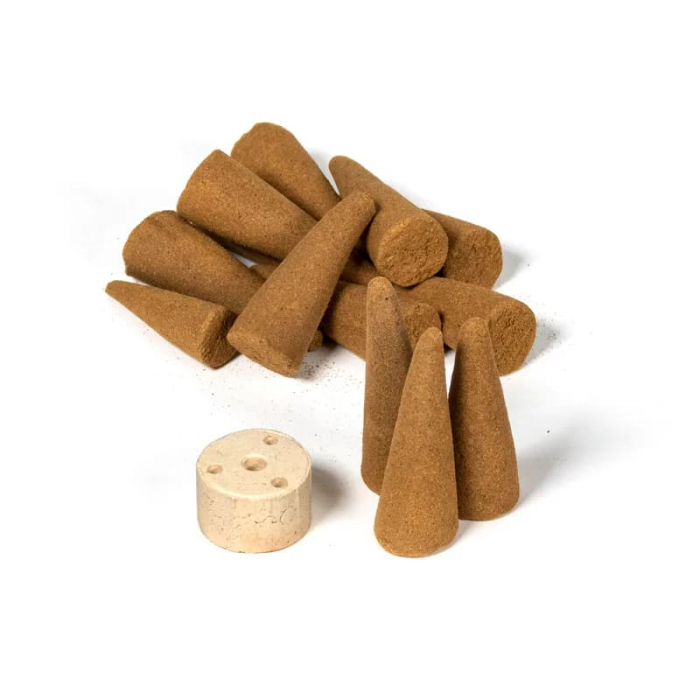 Conuri parfumate cu suport ardere WHITE SAGE, 72g [2]