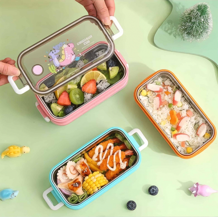 Cutie pentru alimente – Lunch Box copii, 350 ml, 1 compartiment, interior inox [3]