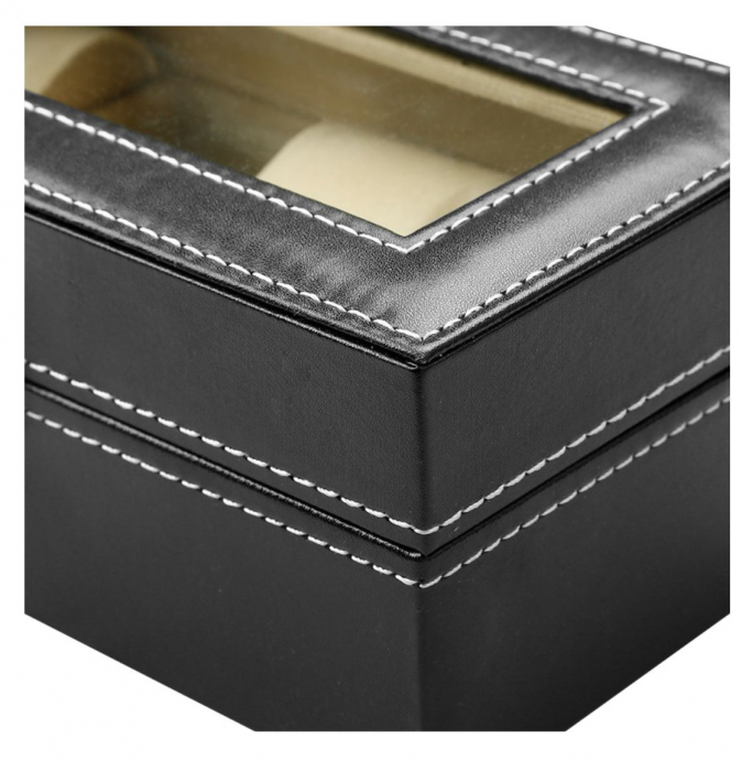 Cutie pentru 4 Ceasuri din piele ecologica 20x11x8 CM [5]