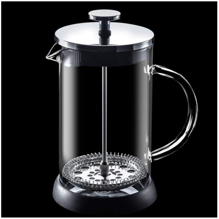 French press din Sticla Termorezistenta, plastic si Inox, 1000 ml [2]