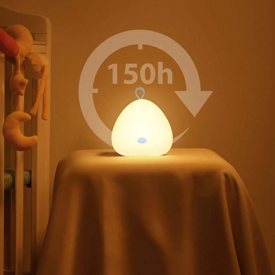 Lampa de veghe VAVA VA-CL1001 LED cu muzica, control touch, reglare intensitate, 8 melodii, Albastru [5]