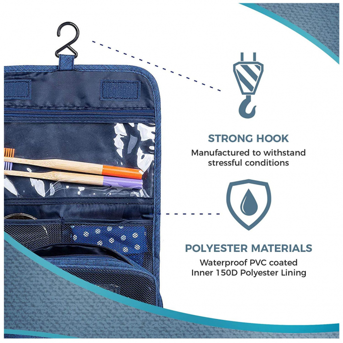 Organizator geanta pentru cosmetice, TRAVEL, 24x20cm [6]