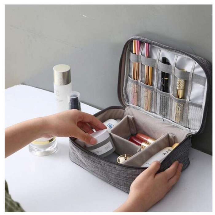 Organizator geanta pentru Travel, 23x19x8 cm, Gri [6]