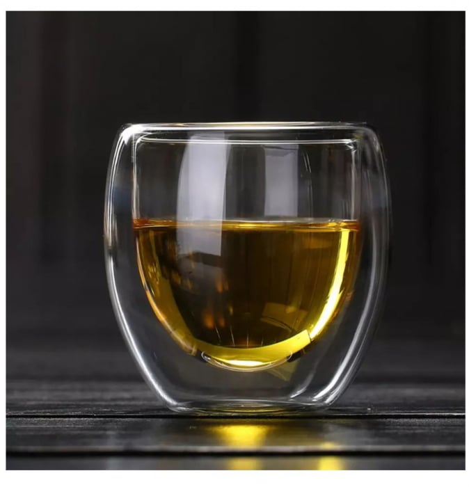 Pahar 250 ml din sticla Borosilicata cu pereti dubli [3]