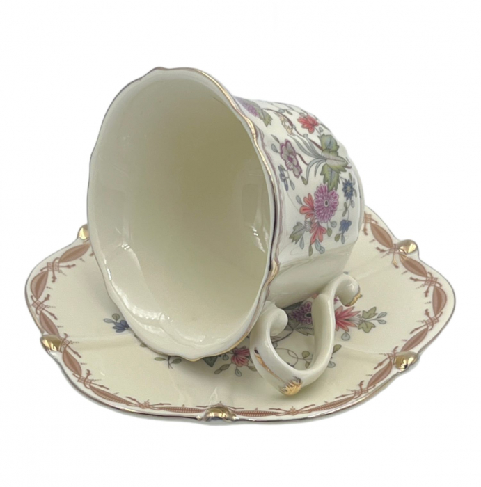 Serviciu Portelan Vintage 2 Cesti si farfurii, FLOWERS SPRING [3]
