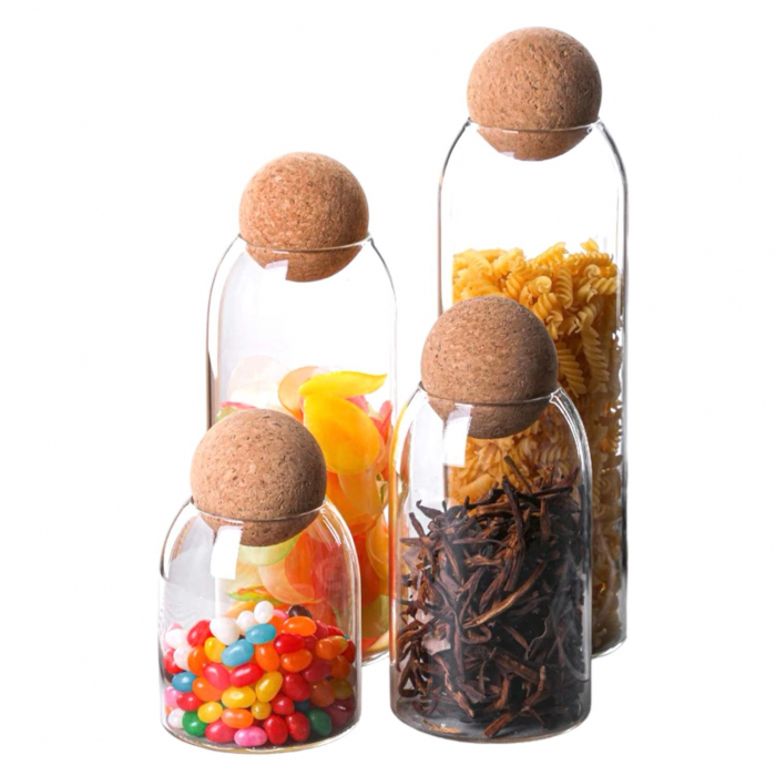 Set 4 recipiente din sticla borosilicata, SPHERE [7]