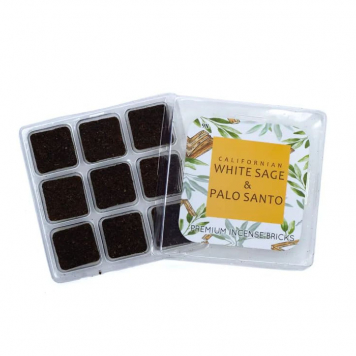 Set 9 Carbuni Aromati WHITE SAGE & PALO SANTO, 40g [2]