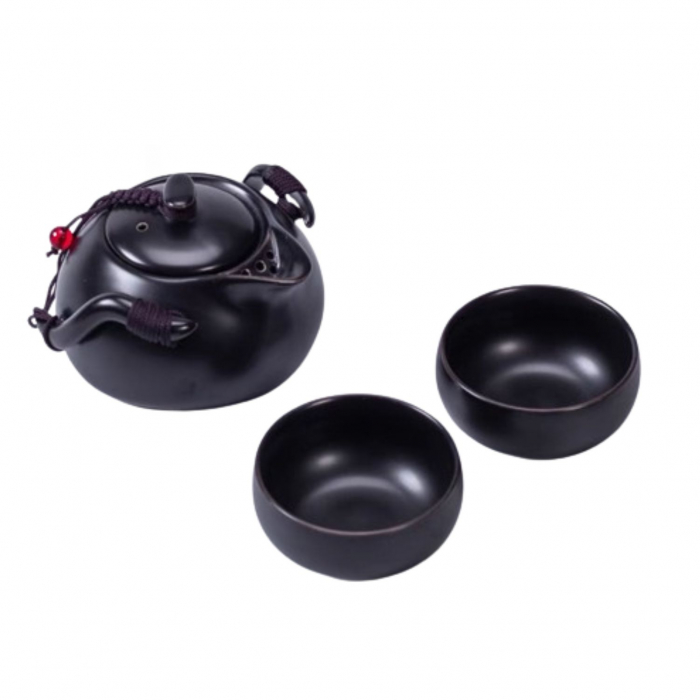 Set Ceainic 150 ml si 2 cupe 65 ml fiecare, Ceramica [7]