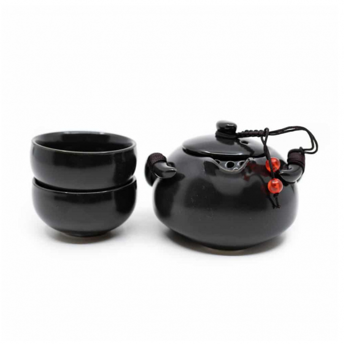 Set Ceainic 150 ml si 2 cupe 65 ml fiecare, Ceramica [6]