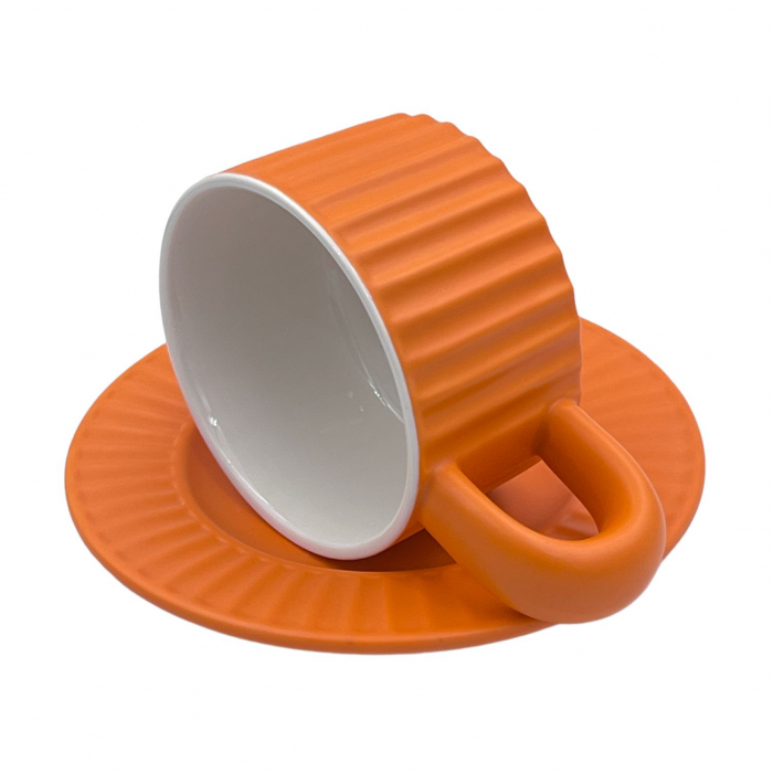 Set Ceasca si Farfurie din Ceramica, KLEIN, 250ml [2]