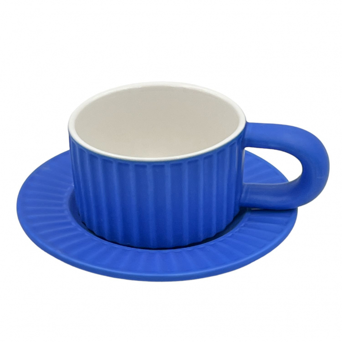 Set Ceasca si Farfurie din Ceramica, KLEIN, 250ml [4]