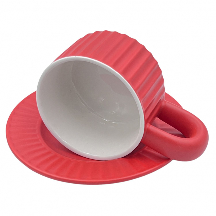Set Ceasca si Farfurie din Ceramica, KLEIN, 250ml [7]