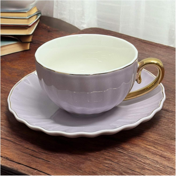 Set Ceasca si Farfurie din portelan, LONDON, 200 ml [15]
