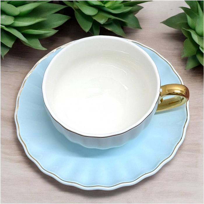 Set Ceasca si Farfurie din portelan, LONDON, 200 ml [6]