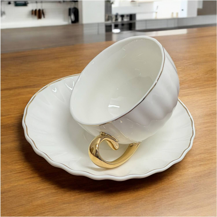Set Ceasca si Farfurie din portelan, LONDON, 200 ml [17]