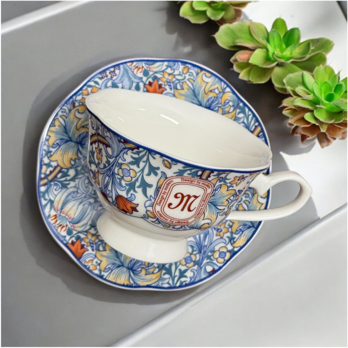 Set 2 Cesti si farfurii din Portelan, MODERN, 200 ml [3]