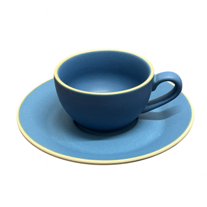 Set Ceasca si farfurie pentru Espresso, CAFFINO, Portelan cu aspect mat, 80 ml [3]
