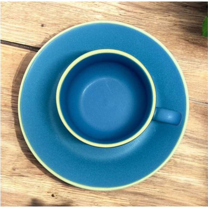 Set Ceasca si farfurie pentru Espresso, CAFFINO, Portelan cu aspect mat, 80 ml [4]
