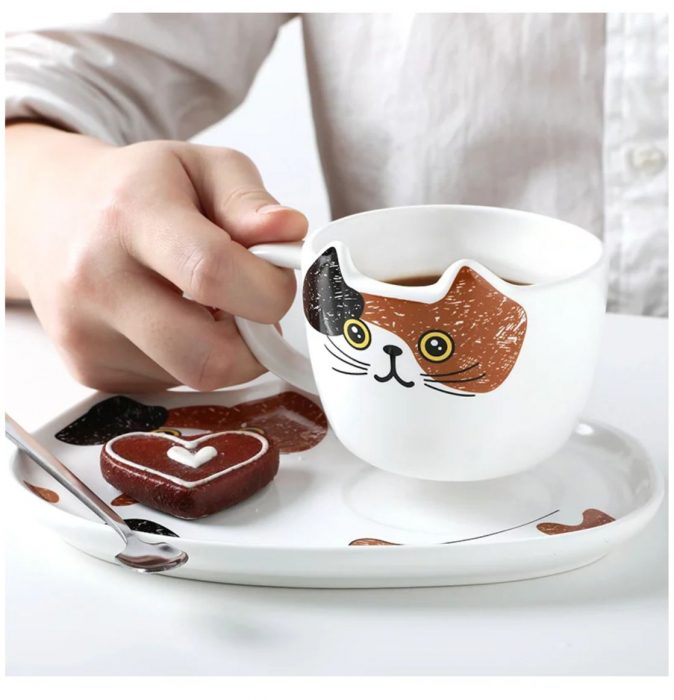 Set 4 Cesti cu platouri si lingurite, CAT [4]