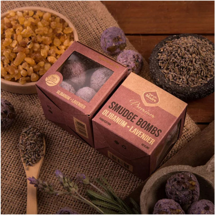 Sfere Fumigene Aromaterapie, Olibanum & Lavender, 65gr [4]