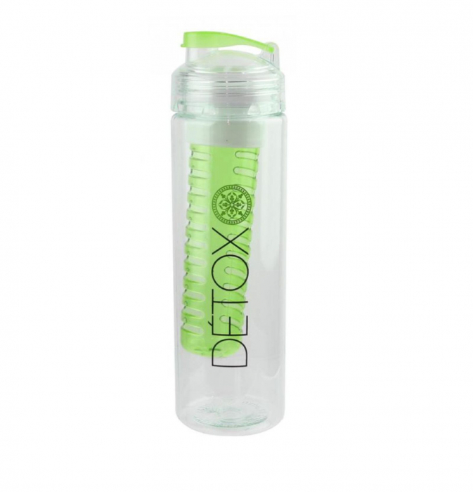 Sticla Detox cu infuzor pentru fructe,Verde, 650 ml [1]