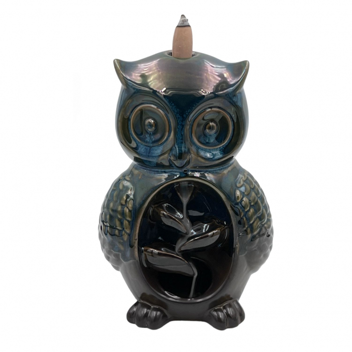 Suport Cascada ardere conuri parfumate Backflow, BUFNITA, ceramica, 17x12 cm [2]