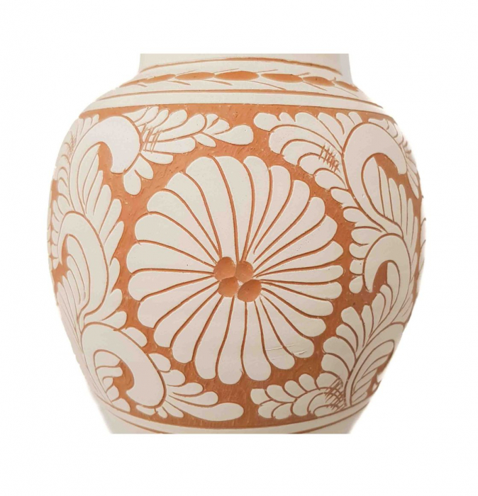 Vaza Traditionala Ceramica, lucrata manual, 8 x 26 cm [2]